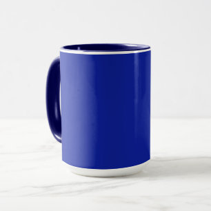 Blaue Vintage-Einfarbig Tasse