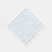 Blaue Vintage-Fancy-Blumen-Party-Dessert Serviette (Ecke)