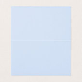 Blaue Vintage Fancy Florale Tischdeko Namenskarte (Innenseite Aufgefaltet)