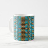 Blaue Vintage-Klassiker-Sonnenbrille Kaffeetasse (Vorderseite Links)
