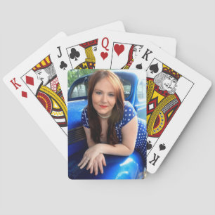 Blaue Vintage Spielkarten