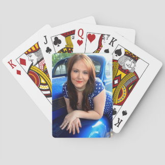 Blaue Vintage-Spielkarten Spielkarten