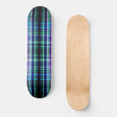 Blaue Vintage Streifen Skateboard (Vorderseite)
