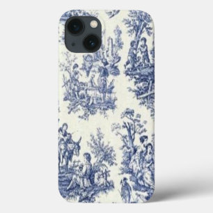 Blaue Vintage-Toile Case-Mate iPhone Hülle