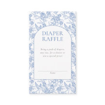 Blaue Vintage-Toile-de-Jouy-Jungen-Baby-Party
