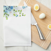 Blaue Vintage Vergissmeinnichte Handtuch (Viertel Falte)