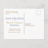 Blaue Violett-Rose Wasserfarben-Muster Ankündigungspostkarte (Rückseite)