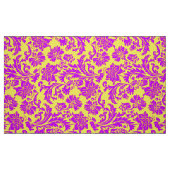 Blaue Violett- und gelbe Blumenfässern Stoff (Fat Quarter (45,7 x 55,9 cm))