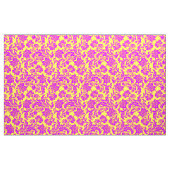 Blaue Violett- und gelbe Blumenfässern Stoff (Yard (91,4 cm))