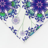 Blaue violette beständige Fleece-Decke Fleecedecke (Ecke)