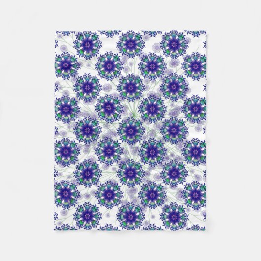 Blaue violette beständige Fleece-Decke Fleecedecke (Vorderseite)