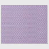 Blaue Violette Mattierte Orchid Damask Geschenkpapier (Flach)