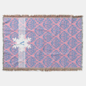 Blaue Violette Mattierte Orchidee Damaskus mit Sch Decke (Vorderseite)