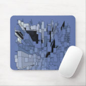 Blaue violette Stadt Mousepad (Mit Mouse)