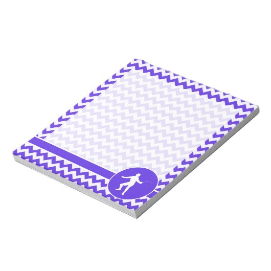 Blaue Violette Zickzack; Zähmung Notizblock (Rotiert)