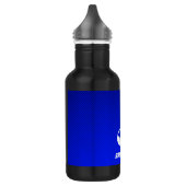 Blaue Violine Edelstahlflasche (Links)
