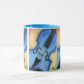 Blaue Violinen-Tasse Tasse (Zentrum)