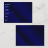 Blaue Visitenkarte (Vorne/Hinten)