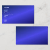 Blaue Visitenkarte (Vorne/Hinten)