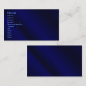 Blaue Visitenkarte (Vorne/Hinten)