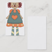 Blaue Visitenkarte (Vorne/Hinten)