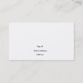 Blaue Visitenkarte (Rückseite)