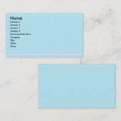 Blaue Visitenkarte (Vorne/Hinten)