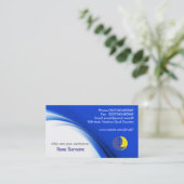 blaue Visitenkarte (Stehend Vorderseite)