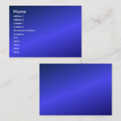 Blaue Visitenkarte (Vorne/Hinten)