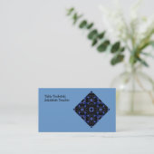 Blaue Visitenkarte (Stehend Vorderseite)