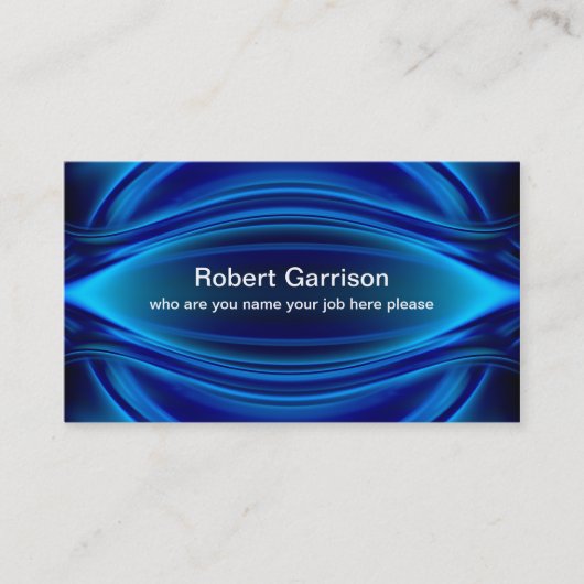 blaue Visitenkarte (Vorderseite)