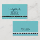 Blaue Visitenkarte (Vorne/Hinten)