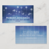 blaue Visitenkarte (Vorne/Hinten)