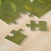 Blaue Vögel auf einem Zaunpfosten Puzzle (Seite)