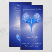 Blaue Vögel bei der nächtlich blauen Hochzeit (Vorne/Hinten)