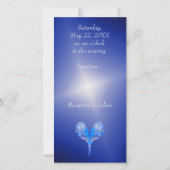 Blaue Vögel bei der nächtlich blauen Hochzeit (Rückseite)