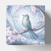 Blaue Vogel-Blumen-Geschenkbox Geschenkschachtel (Oben)