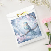 Blaue Vogel-Blumen-Geschenktüten Geschenktütchen (Versiegelt)