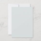Blaue Vogel Blumenhochzeit Save The Date (Rückseite)