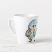 Blaue Vogel-Brüder-Schwestern-Latte-Mug Milchtasse (Linke Ecke)