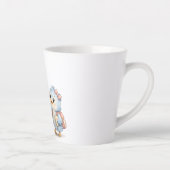 Blaue Vogel-Brüder-Schwestern-Latte-Mug Milchtasse (Rechts)