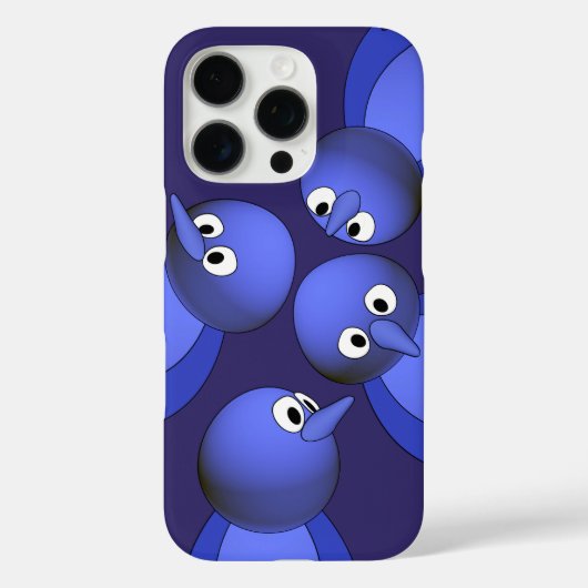 Blaue Vögel Case-Mate iPhone Hülle (Rückseite)