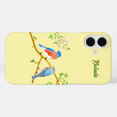 Blaue Vögel Case-Mate iPhone Hülle (Rückseite (Horizontal))