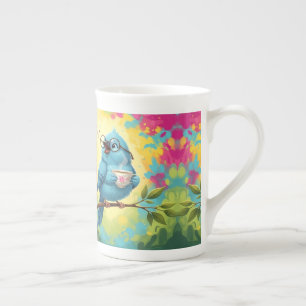 Blaue-Vogel-Cozy-Spezialtasse Porzellantasse