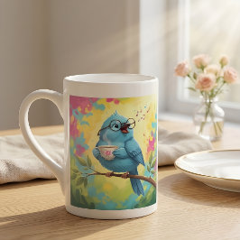 Blaue-Vogel-Cozy-Spezialtasse Porzellantasse