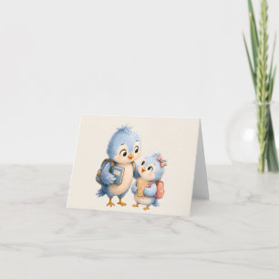 Blaue Vogel-Dankeskarten-Grußkarte Dankeskarte