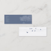 Blaue Vögel - dünn Mini Visitenkarte (Vorne/Hinten)