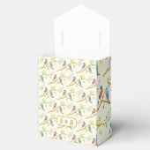 Blaue Vögel Favor Box Geschenkschachtel (Geöffnet)