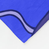 Blaue Vögel Fleecedecke (Ecke)