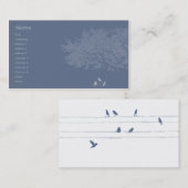 Blaue Vögel - Geschäft Visitenkarte (Vorne/Hinten)